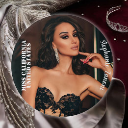Badge Rond 7,6 Cm Bouton personnalisé pour concours de beauté - Choi