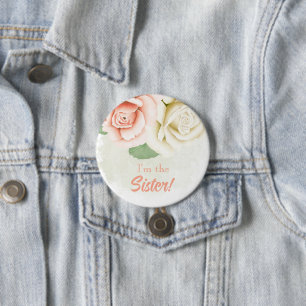 Badge Rond 7,6 Cm Bouton personnalisé pour la fête de baby shower Je