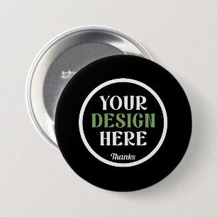 Badge Rond 7,6 Cm Bouton personnalisé, unique, élégant et minimalist