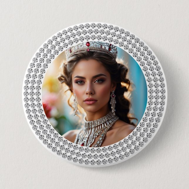 Badge Rond 7,6 Cm Bouton photo Dazzled Dreams Pageant (Devant)