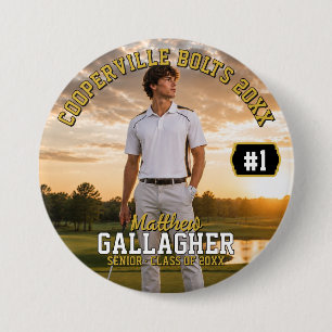 Badge Rond 7,6 Cm Bouton photo de golf personnalisé