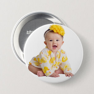 Badge Rond 7,6 Cm Bouton photo mignon bébé