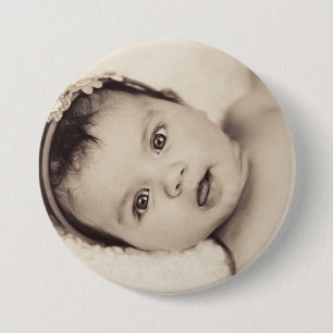 Badge Rond 7,6 Cm Bouton photo personnalisé pour bébé