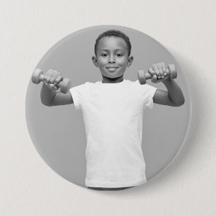 Badge Rond 7,6 Cm Bouton photo sport personnalisé / broche
