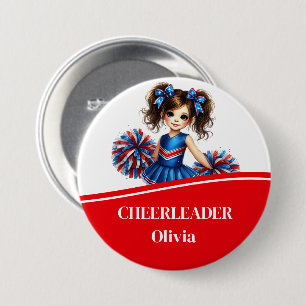 Badge Rond 7,6 Cm Bouton pom-pom girl