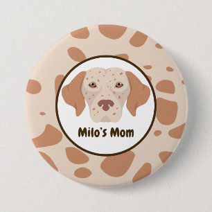 Badge Rond 7,6 Cm Bouton Porte - clé maman animal