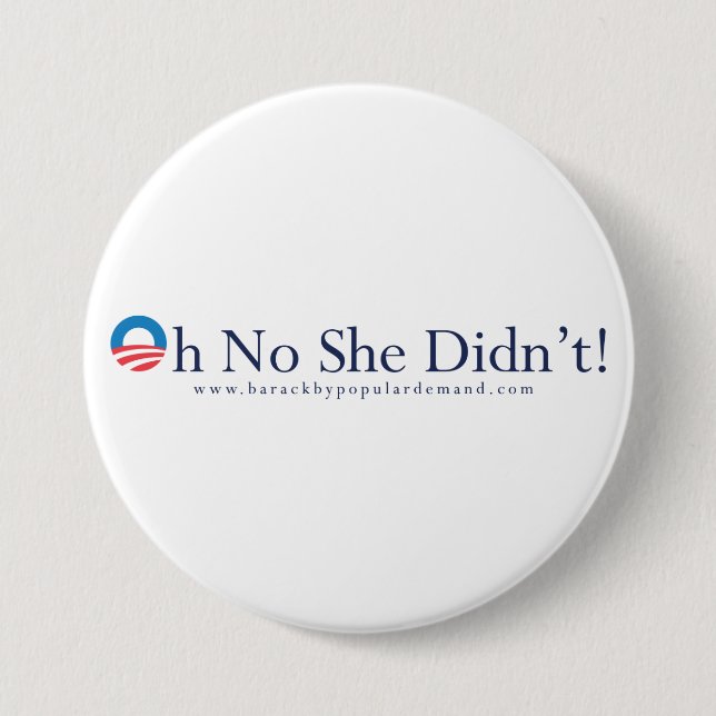 Badge Rond 7,6 Cm Bouton primaire de Barack Obama (Devant)