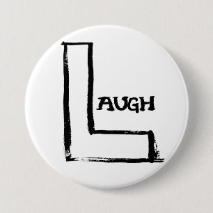 Badge Rond 7,6 Cm Bouton Rire LOL
