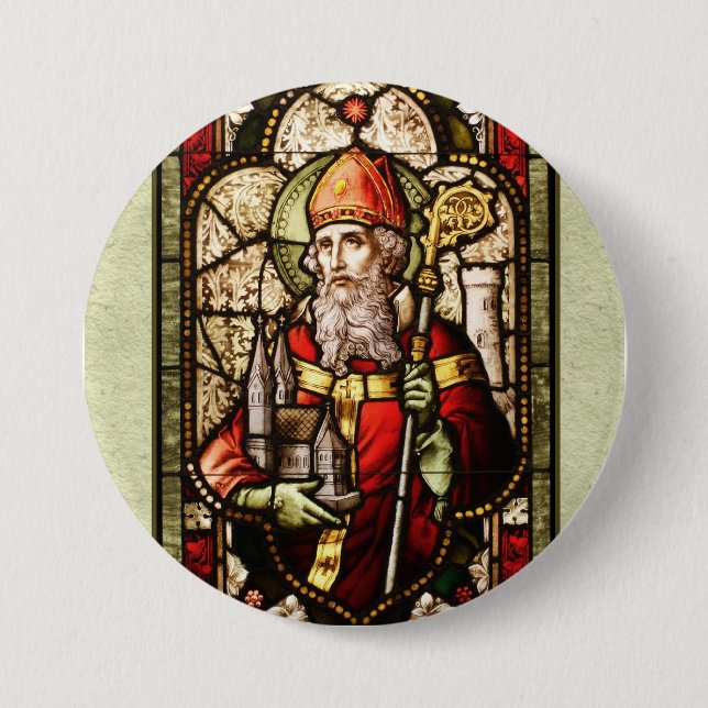 Badge Rond 7,6 Cm Bouton rond Art numérique St. Patrick (Devant)