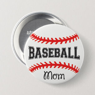 Badge Rond 7,6 Cm Bouton rond 'Baseball Mom 3'