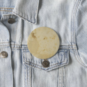 Badge Rond 7,6 Cm Bouton rond papier des années 1870 Blank Antique S