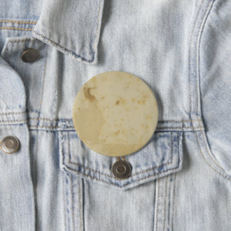 Badge Rond 7,6 Cm Bouton rond papier des années 1870 Blank Antique S