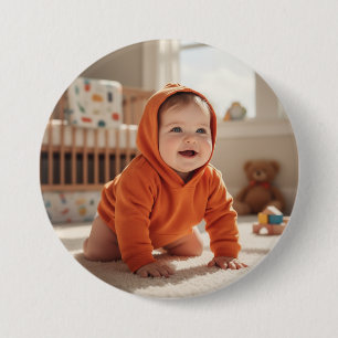 Badge Rond 7,6 Cm Bouton rond photo personnalisable tendance pour la