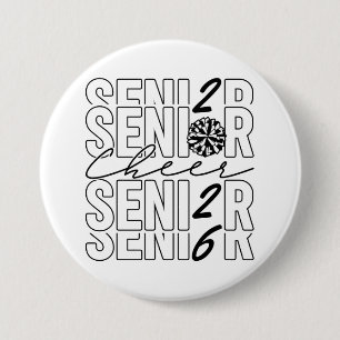 Badge Rond 7,6 Cm Bouton Rond Senior Cheer 2026