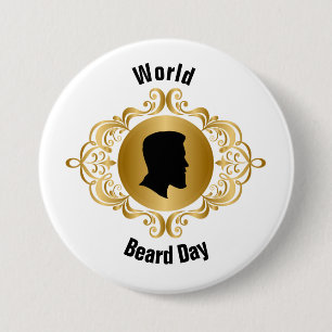 Badge Rond 7,6 Cm Bouton Silhouette de la Journée mondiale de la bar