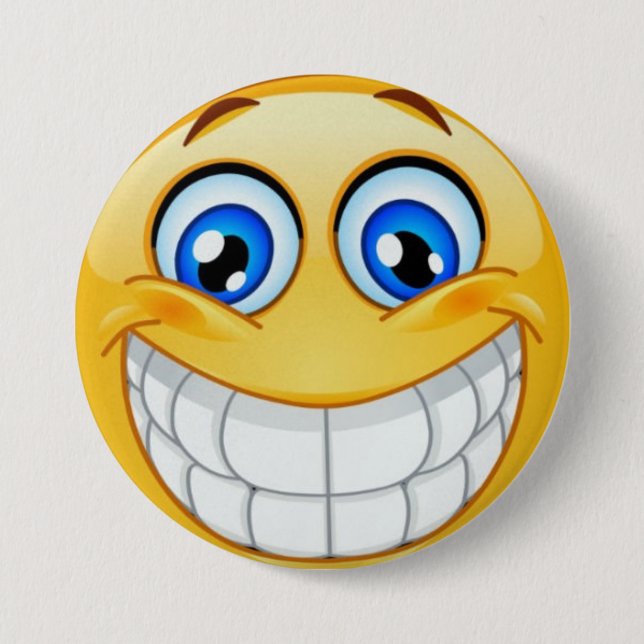 Badge Rond 7,6 Cm BOUTON SMILE par SRF (Devant)