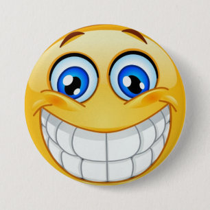Badge Rond 7,6 Cm BOUTON SMILE par SRF