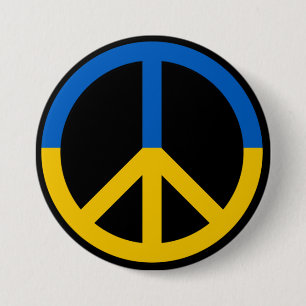 Badge Rond 7,6 Cm Bouton Stand with Ukraine Support