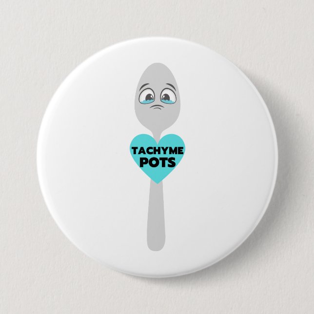 Badge Rond 7,6 Cm Bouton Tachy Me Spoon (Devant)
