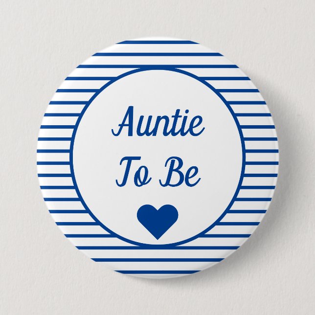 Badge Rond 7,6 Cm Bouton Tante À Être Baby shower (Devant)