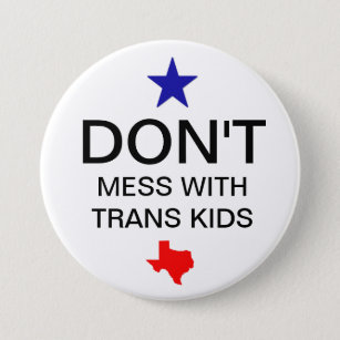 Badge Rond 7,6 Cm Bouton Trans Kids