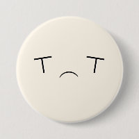 Bouton triste superbe de Kawaii Emoji