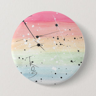 Badge Rond 7,6 Cm Bouton TROS Rainbow LGBT Pride (Choisir la taille)