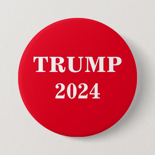 Badge Rond 7,6 Cm Bouton Trump 2024 (Devant)