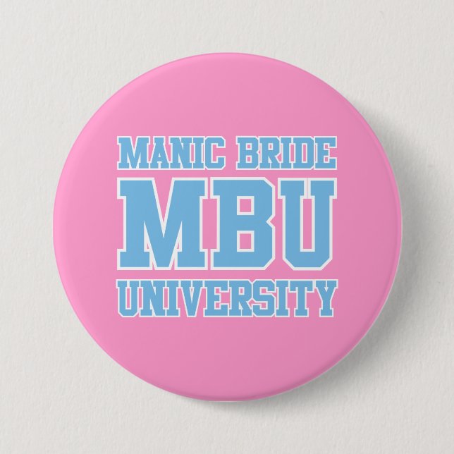 Badge Rond 7,6 Cm Bouton Université MB (rose) (Devant)