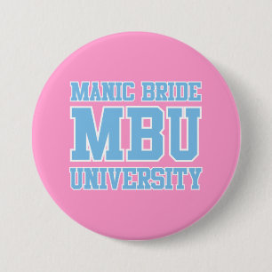 Badge Rond 7,6 Cm Bouton Université MB (rose)