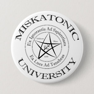 Badge Rond 7,6 Cm Bouton Université Miskatonique