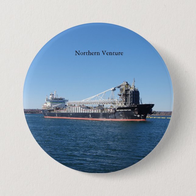 Badge Rond 7,6 Cm Bouton Venture Nord (Devant)