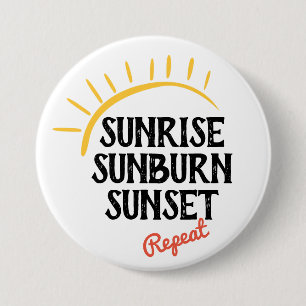 Badge Rond 7,6 Cm Bouton Vibes d'été