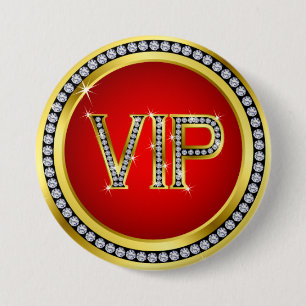 Badge Rond 7,6 Cm Bouton VIP de boucle - srf