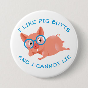 Badge Rond 7,6 Cm Boutons de porc