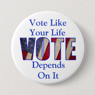 Badge Rond 7,6 Cm Boutons de vote