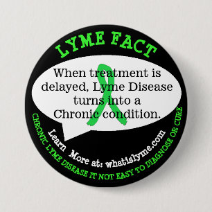 Badge Rond 7,6 Cm Boutons d'information sur la maladie de Lyme pour 