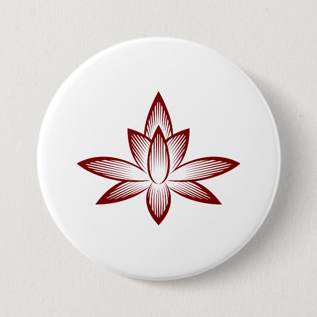 Badge Rond 7,6 Cm Boutons élégants en silhouette (Devant)