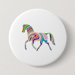 Badge Rond 7,6 Cm Boutons et patchs pour chevaux de course dynamique