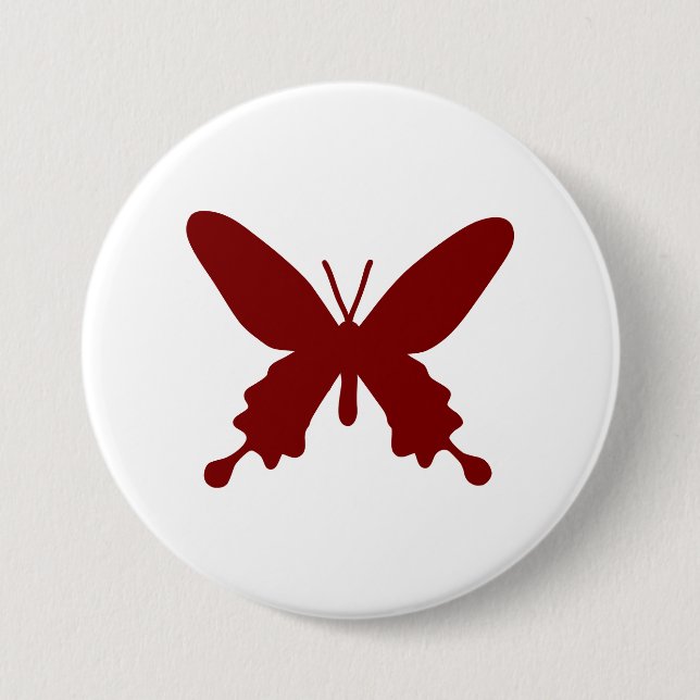 Badge Rond 7,6 Cm Boutons papillon délicats (Devant)