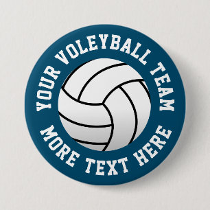 Badge Rond 7,6 Cm Boutons personnalisés d'équipe de volleyball de pl