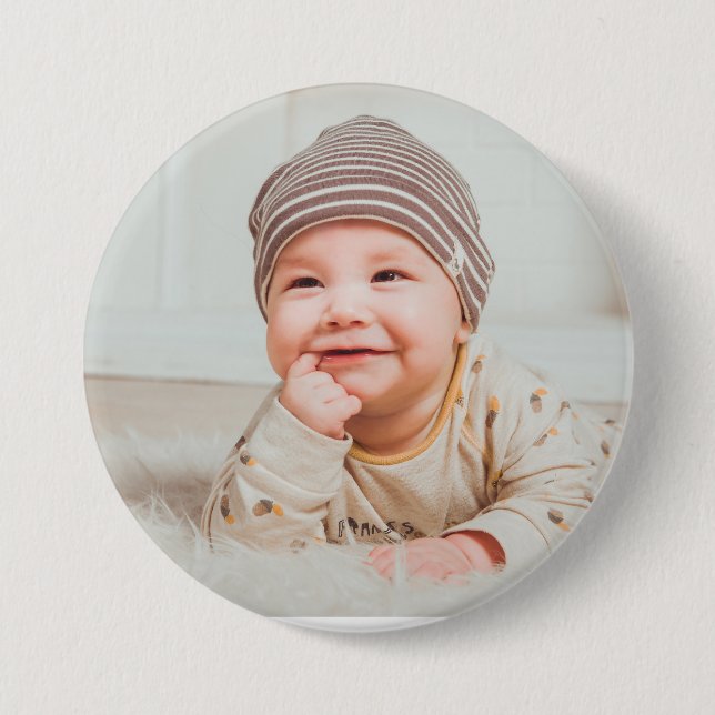 Badge Rond 7,6 Cm Boutons photo personnalisés (Devant)