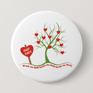 Badge Rond 7,6 Cm Boutons Saint Valentin de Haïti Relief