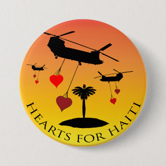 Badge Rond 7,6 Cm Boutons Saint Valentin de Haïti Relief