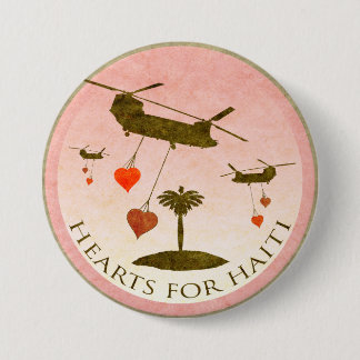 Badge Rond 7,6 Cm Boutons Saint Valentin de Haïti Relief