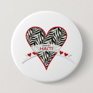 Badge Rond 7,6 Cm Boutons Saint Valentin de Haïti Relief