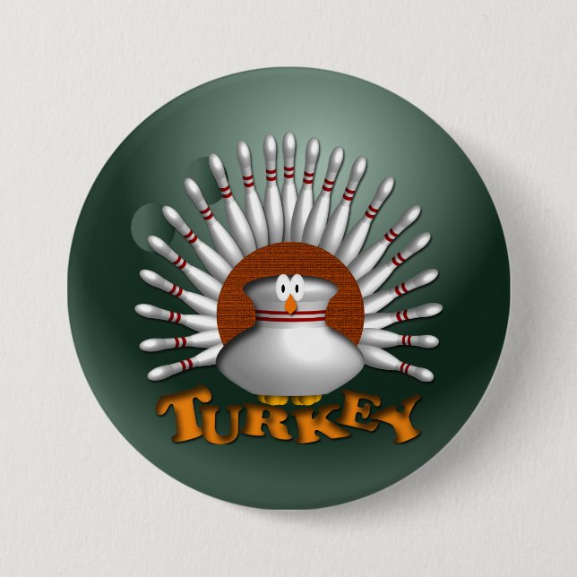Badge Rond 7,6 Cm Bowling Turquie (Devant)