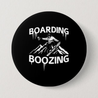 Badge Rond 7,6 Cm Boyage de snowboard