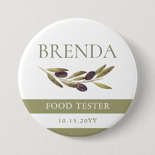 Badge Rond 7,6 Cm Branche d'olivier officielle d'appareil de