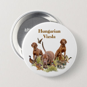 Badge Rond 7,6 Cm Braque hongrois